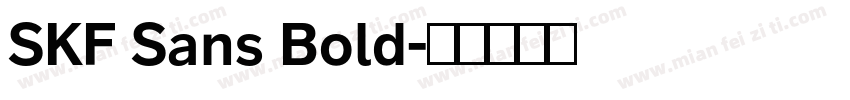 SKF Sans Bold字体转换